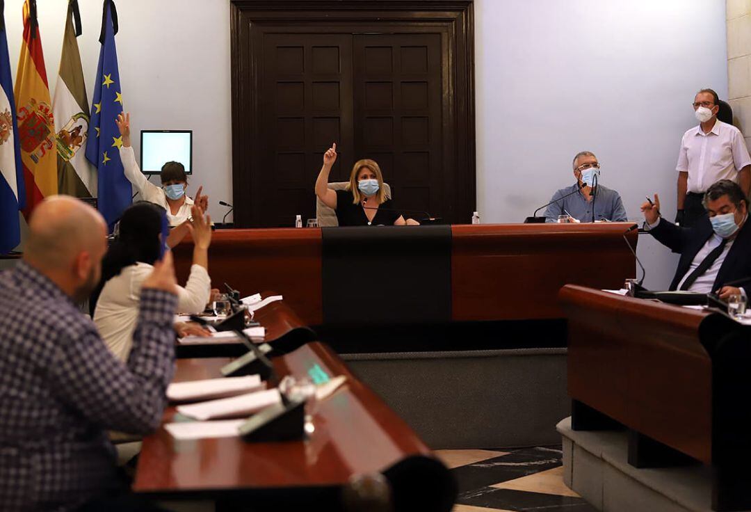 Salón de plenos del Ayuntamiento de Jerez este jueves