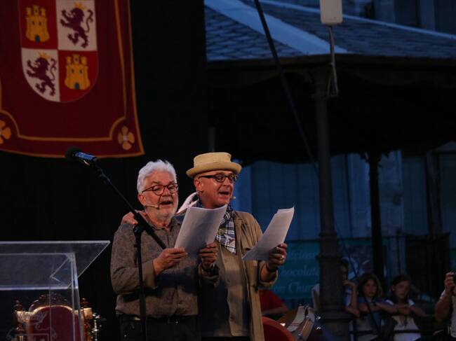 Rufo Criado y Julián Valle, miembros de A Ua Crag, pregoneros de las fiestas de Aranda 2025 en nombre de todo el colectivo artístico