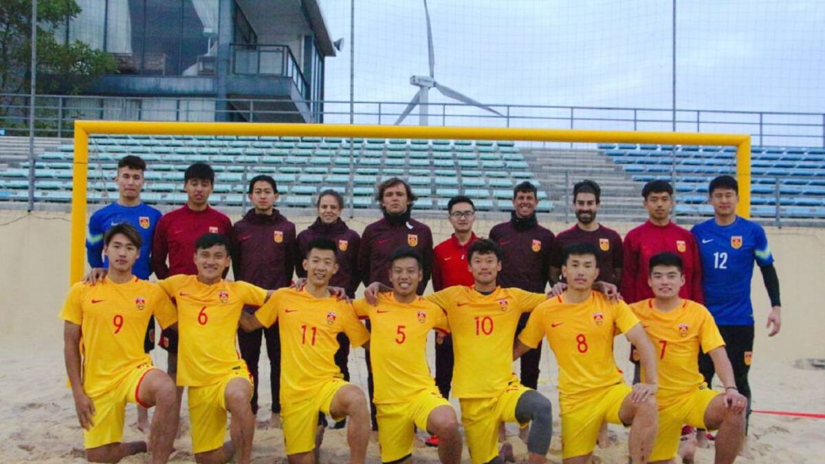 María Gordo, en el cuerpo técnico de la Selección China de Fútbol Playa