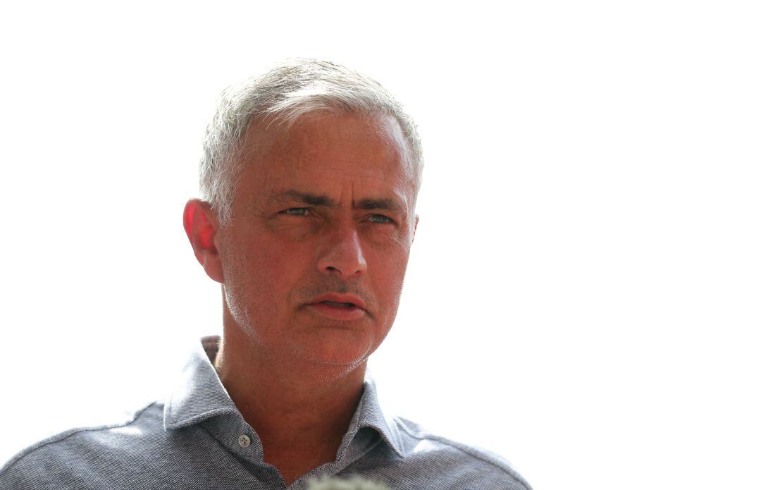 Mourinho, antes del partido contra el KF Shkëndija Tetovo.