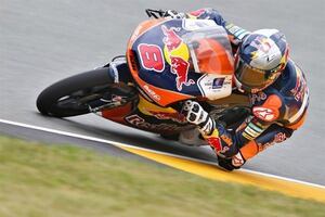 El piloto australiano de Moto 3, Jack Miller, en el circuito de Sachsenring.