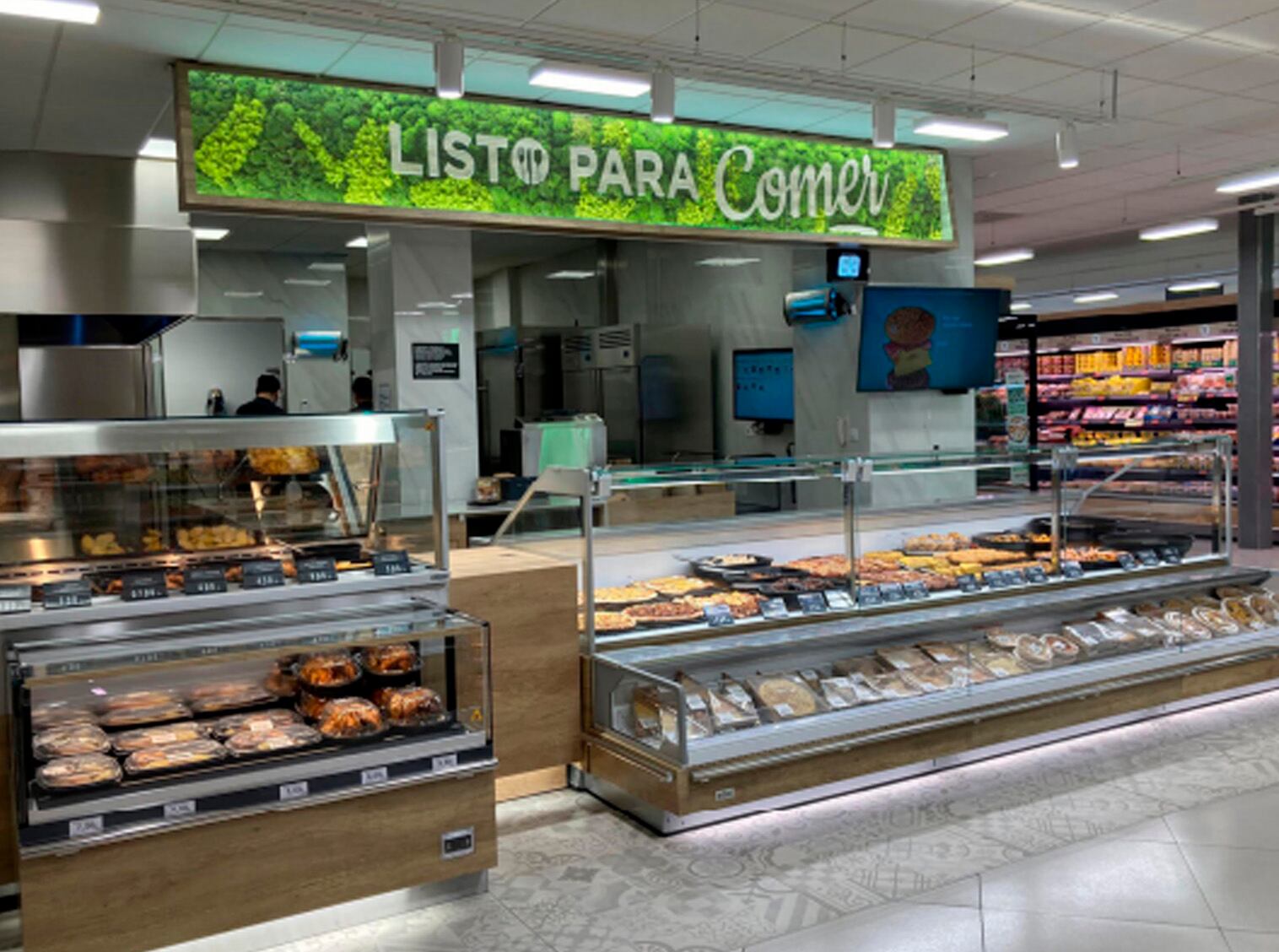 Sección Listo para Comer con el libre servicio