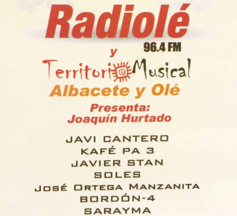 Éste es el cartel de Radiolé 2016