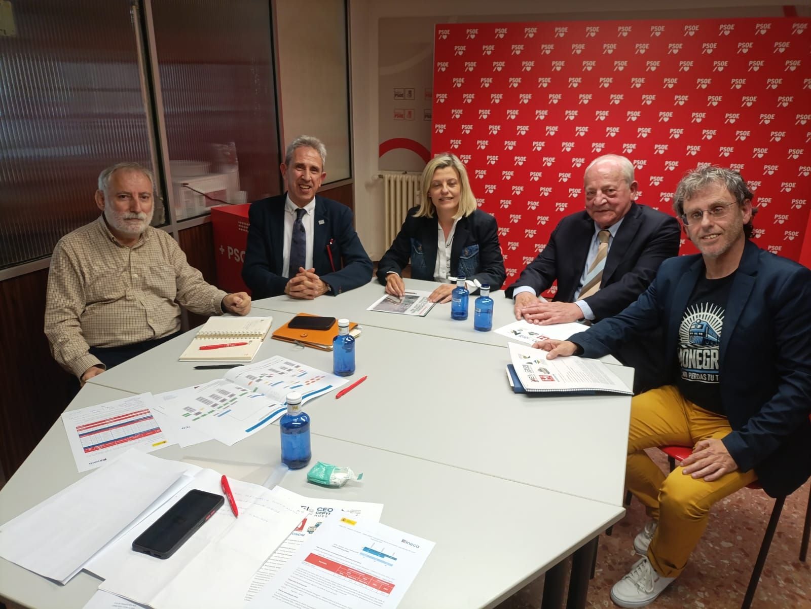 Reunión que mantuvieron representantes de las entidades con Begoña Nasarre