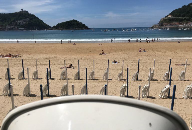 Vista de la playa de La Concha.