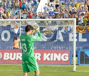 Bono tras el partido en Butarque frente al Leganés en la temporada pasada