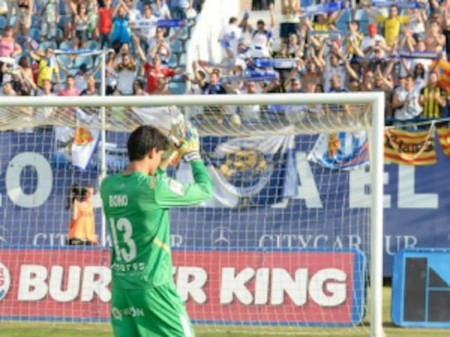 Bono tras el partido en Butarque frente al Leganés en la temporada pasada