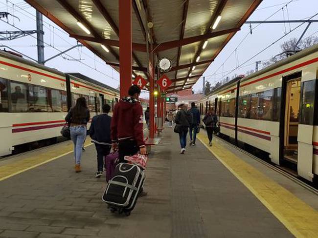 Andén estación Guadalajara