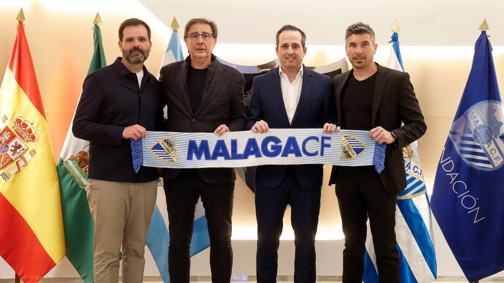 De izquierda a derecha: Juan Carlos Andrés, Loren Juarros, Kike Pérez y Juanfran Funes