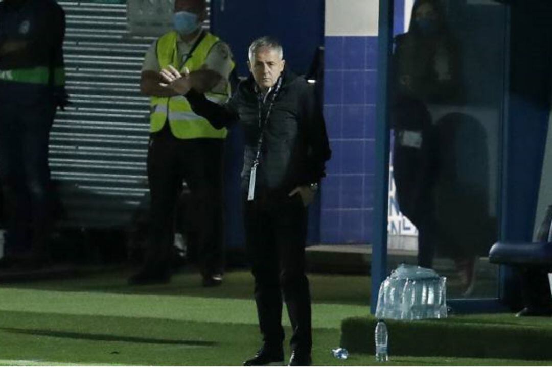 Lucas Alcaraz, durante el partido de Fuenlabrada