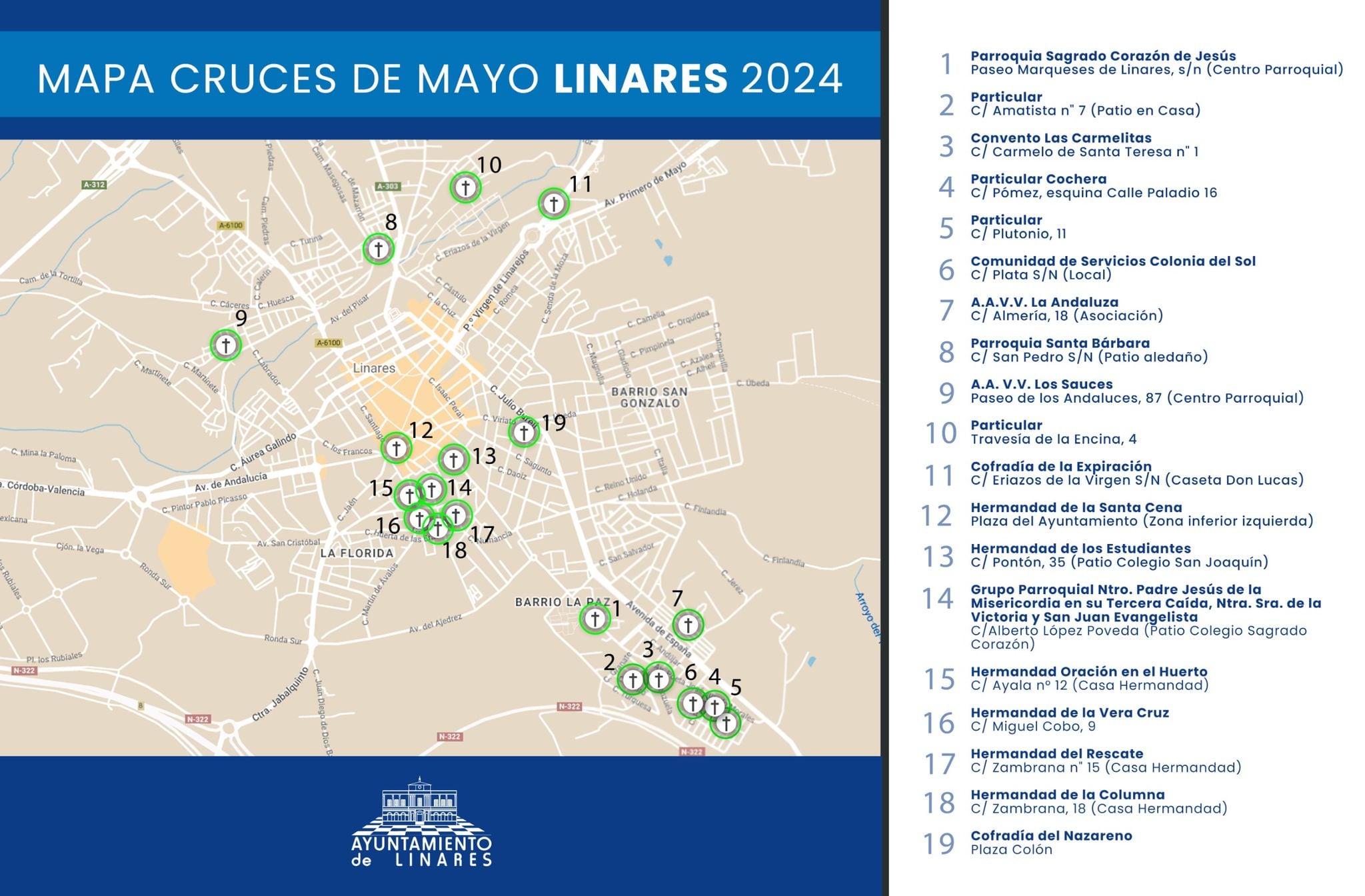 Cruces de Mayo, Linares 2024.