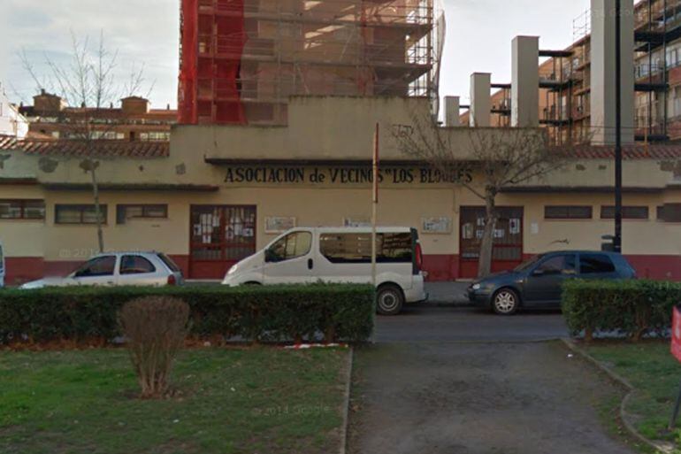 El local de la asociación de vecinos del barrio de los Bloques en el año 2014