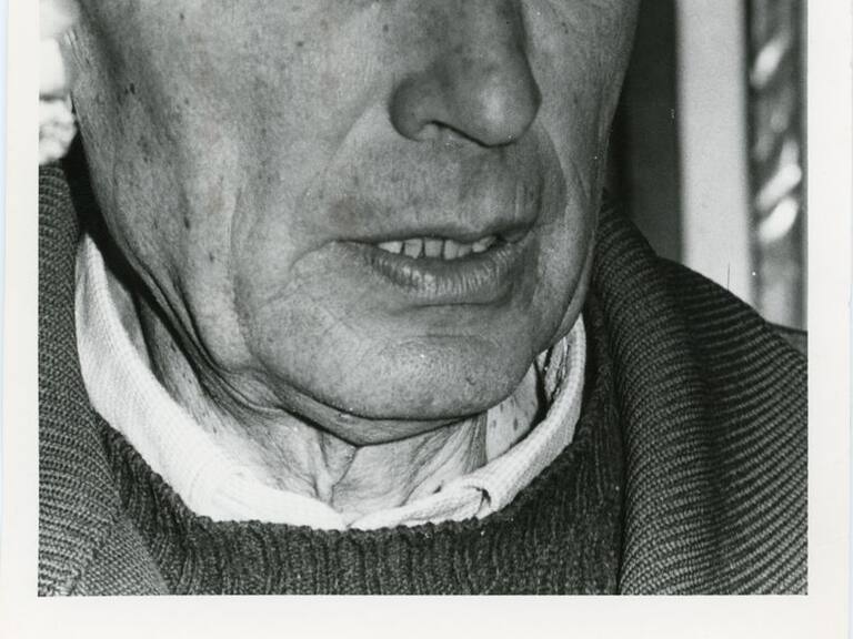 Primer plano del escritor