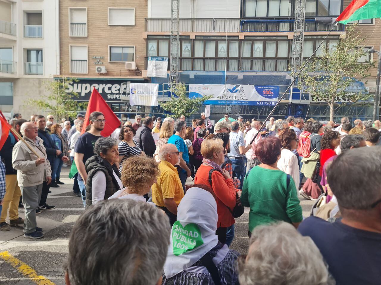 Momento de la manifestación