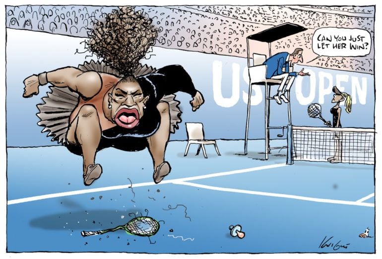 La polémica caricatura de Serena Williams en el &#039;Herald Sun&#039;.