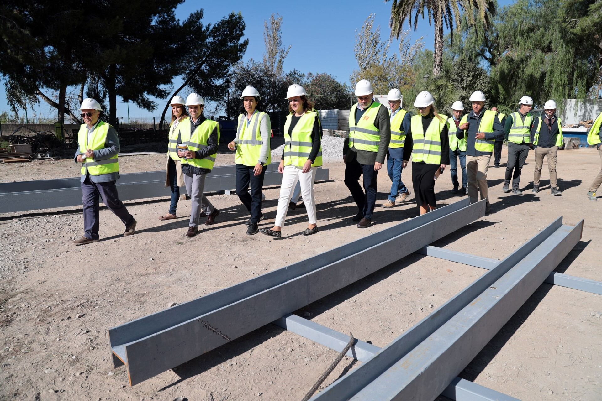 Visita a las obras del nuevo depósito de agua de El Saler