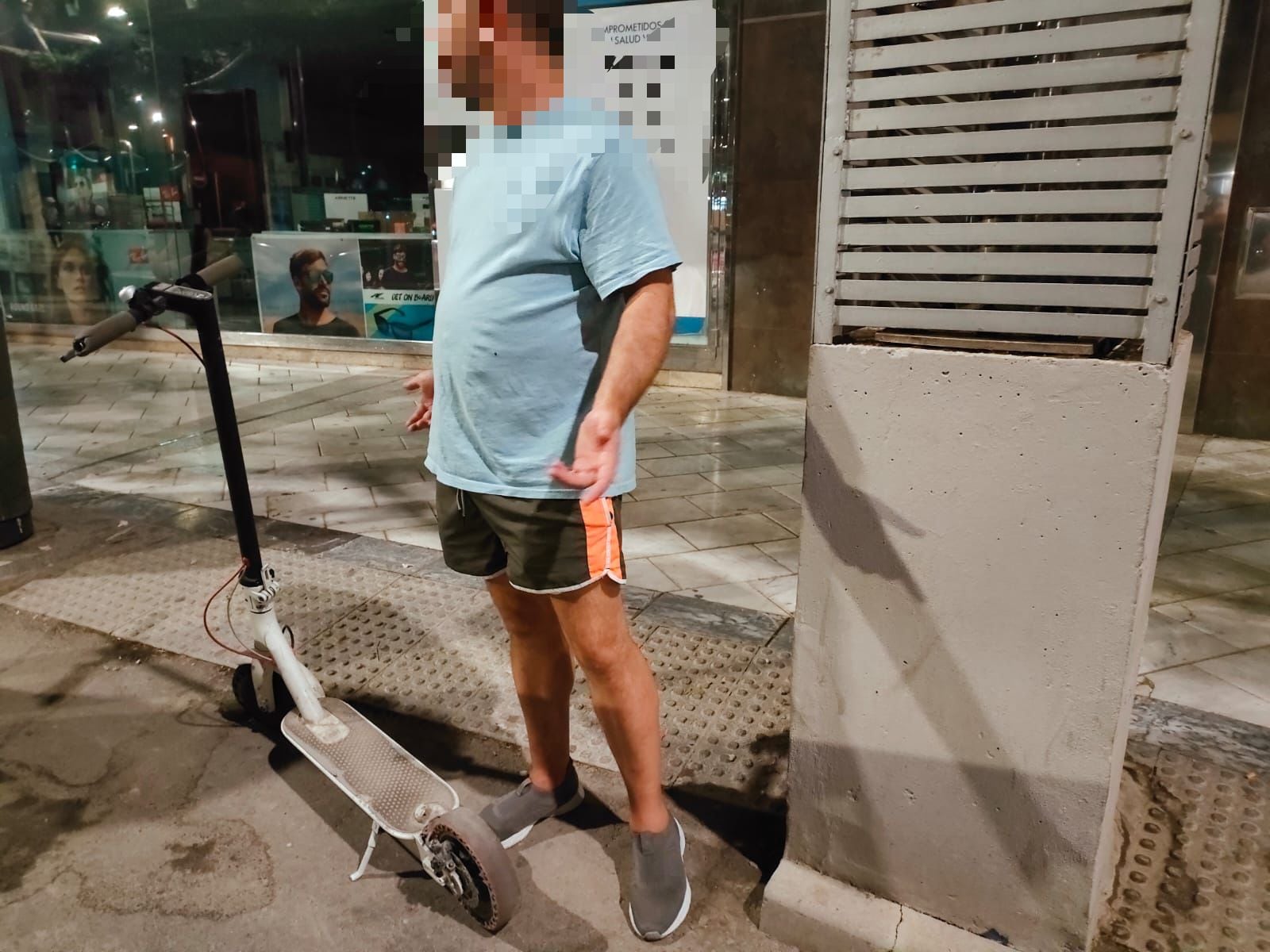 Interceptado circulando con un patinete eléctrico bajo los efectos del alcohol en Lorca