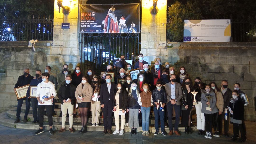 Foto de todos los galardonados 