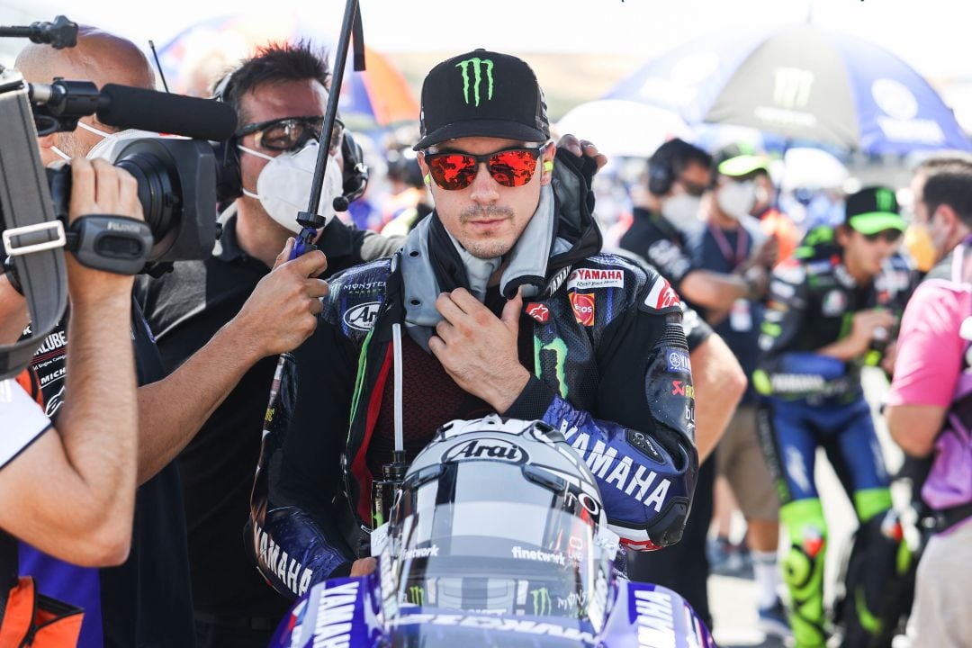 Maverick Viñales el domingo en el Circuito de Jerez