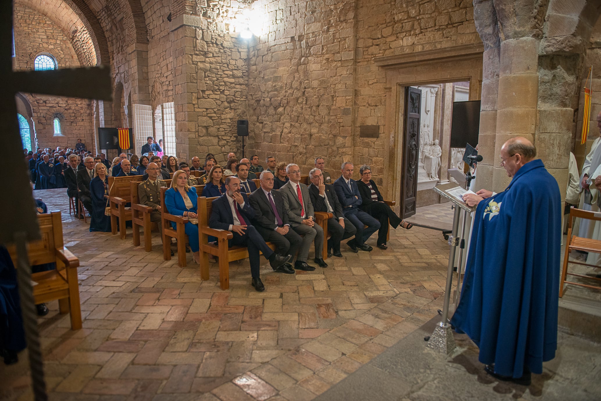 San Juan de la Peña celebró el homenaje a los Reyes de Aragón y Pamplona