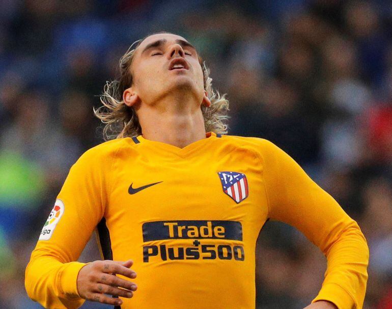 Griezmann se lamenta tras una ocasión fallada, en un partido de la presente temporada