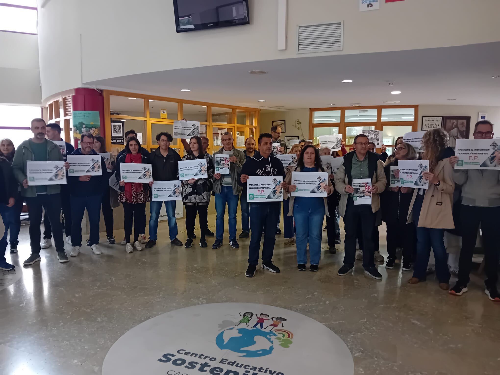 Concentración de la Junta de Personal Docente no Universitario de Zamora