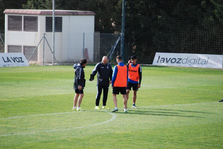 Barragán junto con Alfredo en un entrenamiento