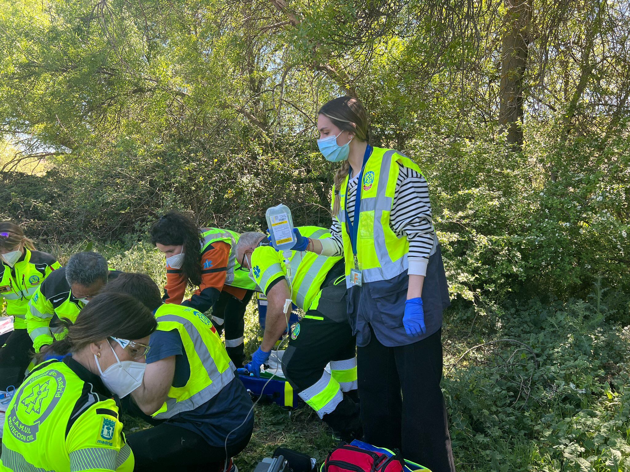 Los técnicos del Samur-Pc han revertido dos veces la parada cardio-respiratoria de la víctima