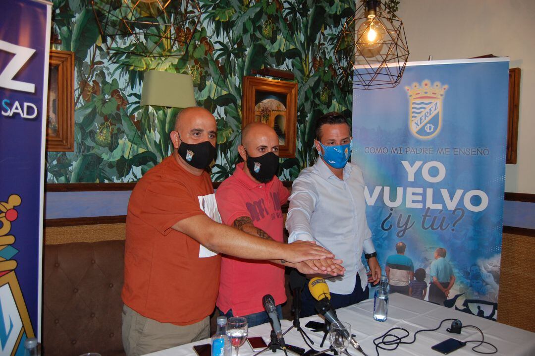 José Luis Mateos, Juan Luis Gil y Juan Díaz  