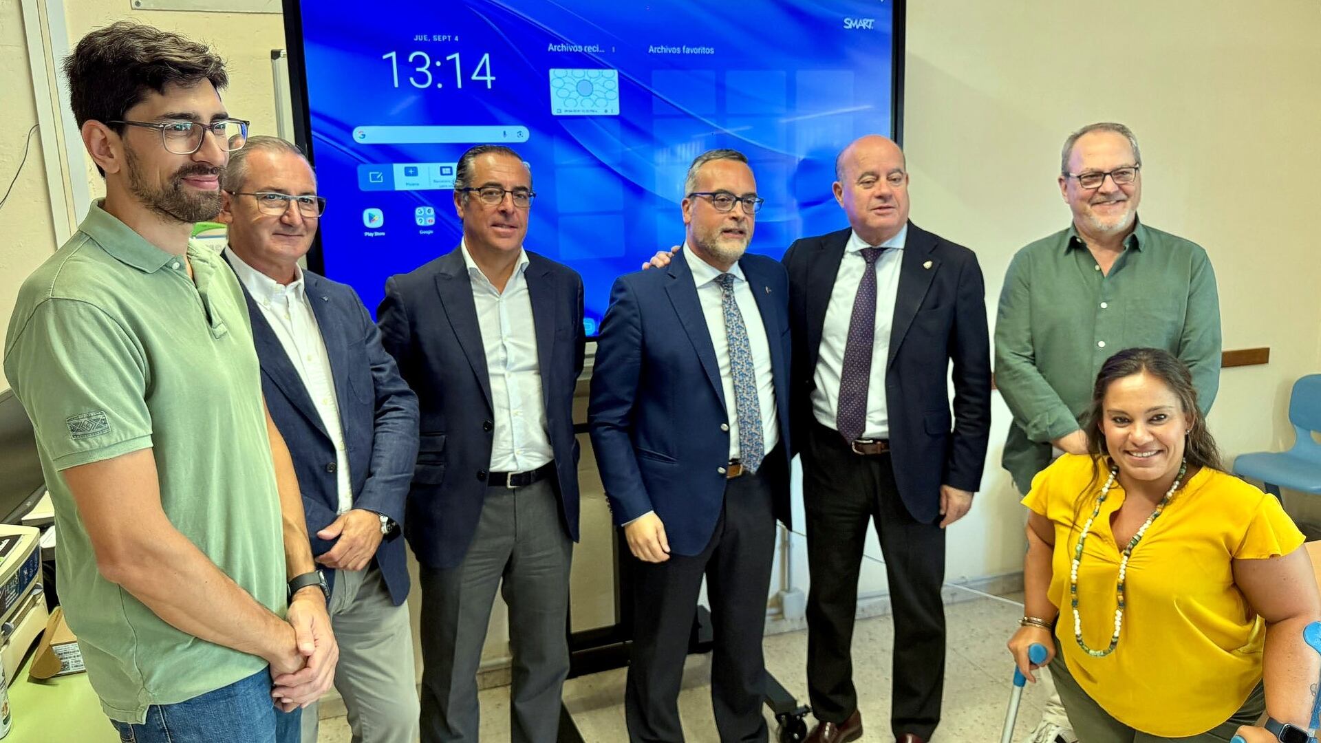 El viceconsejero de Desarrollo Educativo en el IES Pintor José María Fernández de Antequera