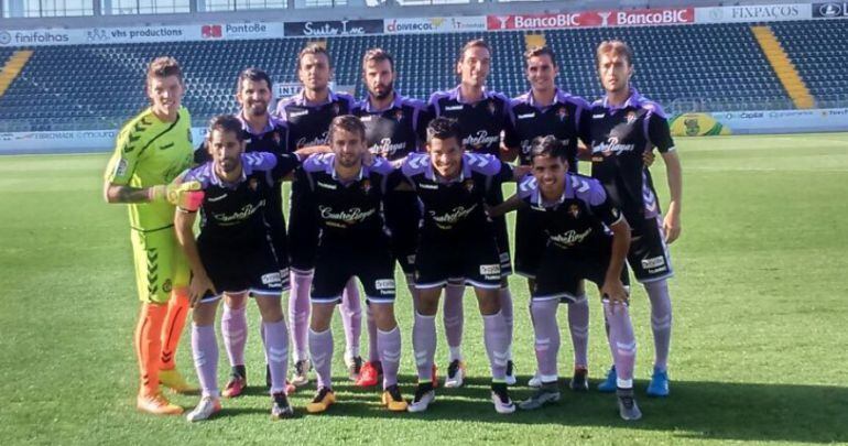 Once inicial del Valladolid ante el Paços