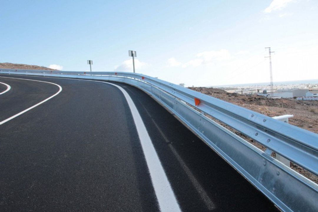 Una de las carreteras de Lanzarote.