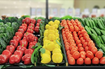 Productos frescos en un supermercado