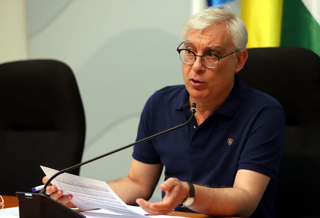Juan Antonio Cabello durante la rueda de prensa