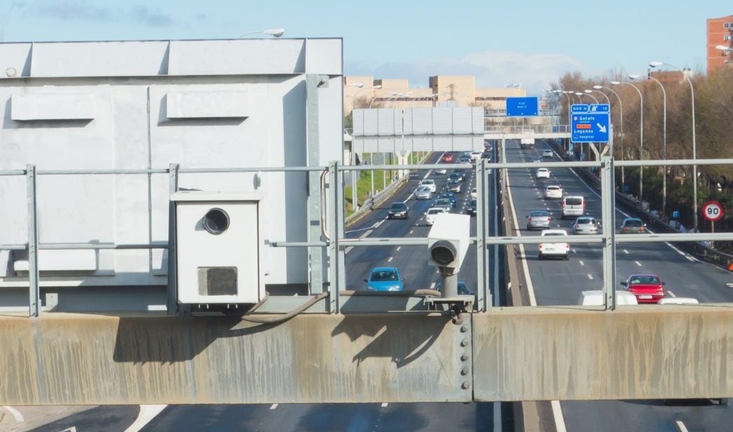 Imagen de archivo de un radar de la M-30 en Madrid