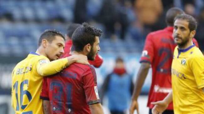 Osasuna empató el sábado con el Alcorcón en Pamplona.