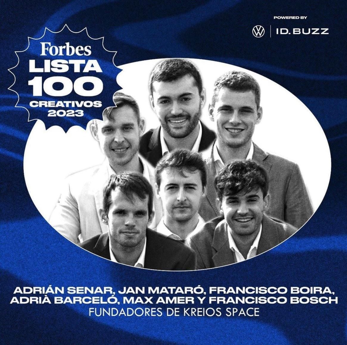 Adrián Senar, Jan Mataró, Francisco Boira, Adrià Barceló, Max Amer y Francisco Bosch, los fundadores de Kreios Space