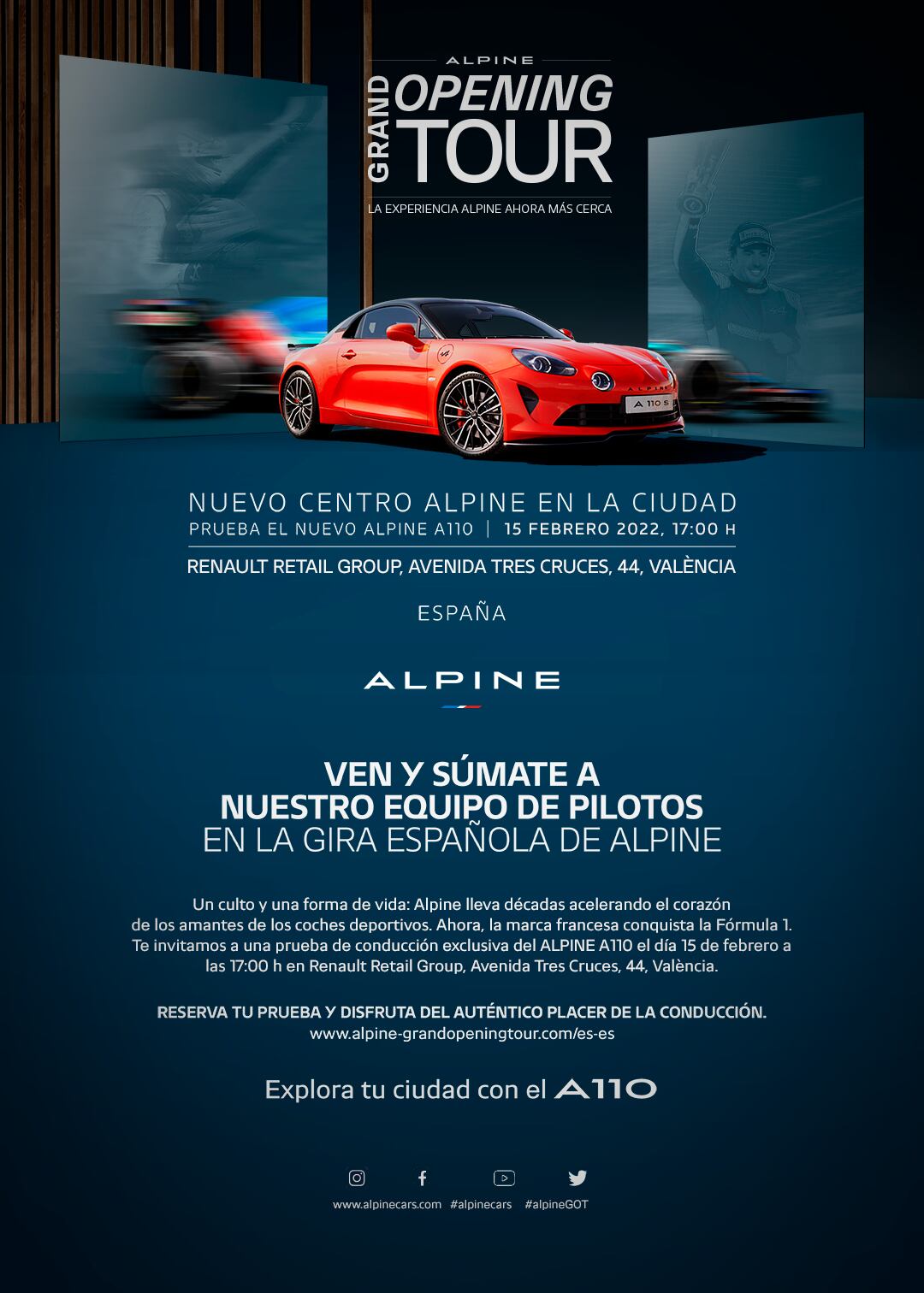 RENAULT RETAIL GROUP LEVANTE abre su primer centro Alpine en València