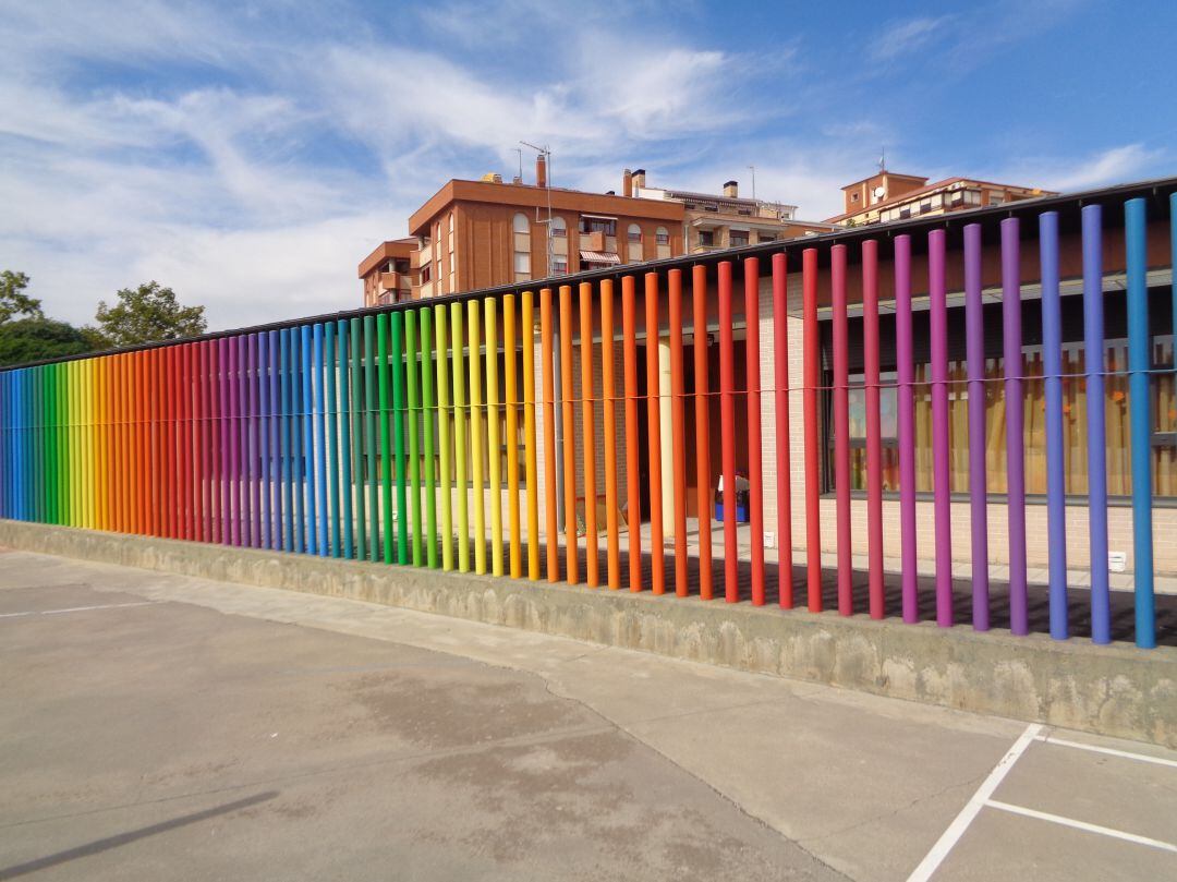 Patio del colegio Fernán González