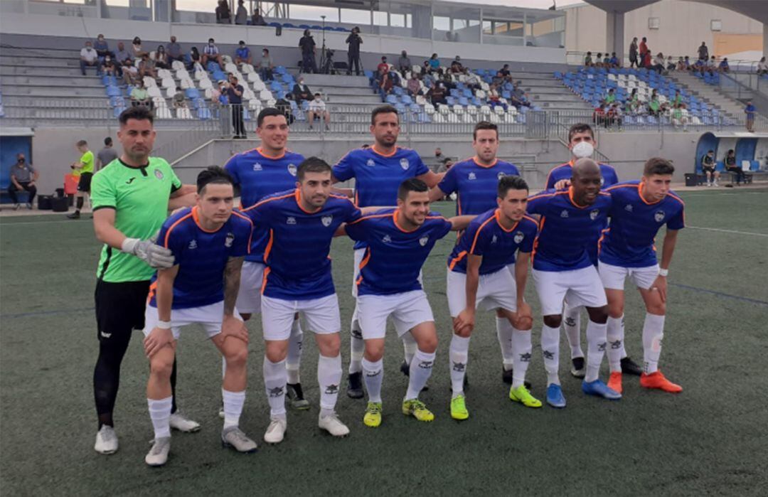 Once del CD Jávea en Gandía.