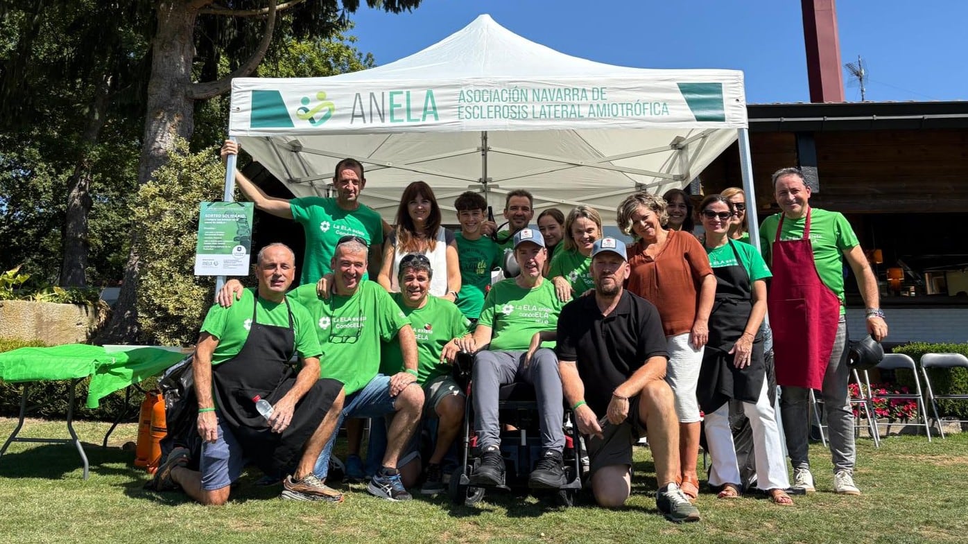 Acto de la Asociación Navarra de ELA con pacientes y familiares