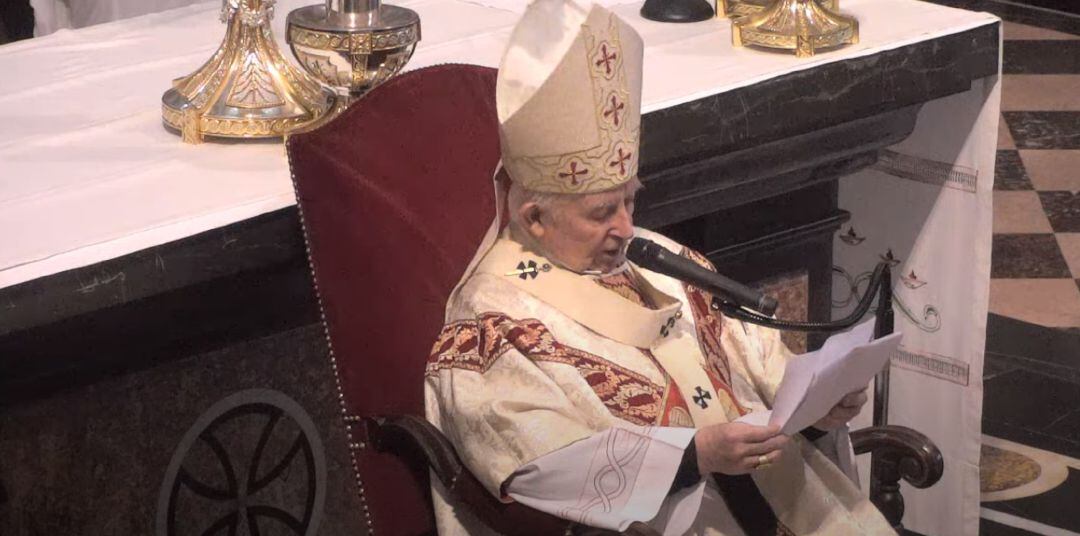 Antonio Cañizares durante la homilía