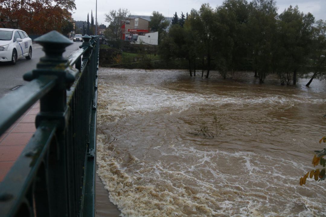 Imagen del rio Ter a su paso por Girona