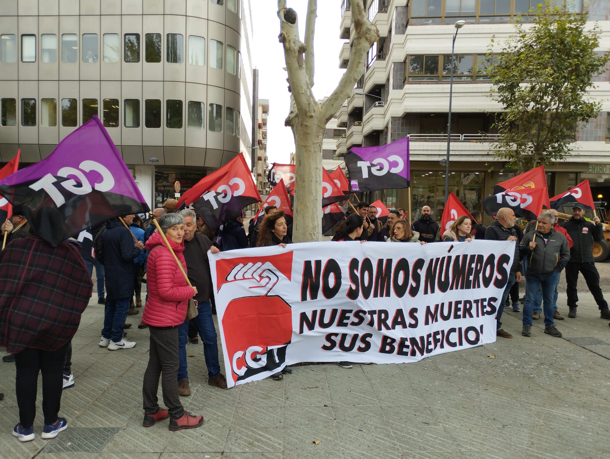 Concentración de la CGT en Zamora