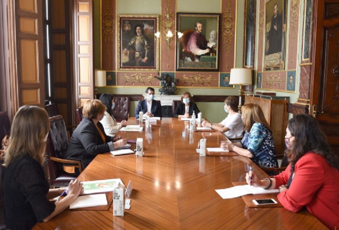 Reunión en la Diputación de Ciudad Real con la Federación de Asociaciones de Alzhéimer de la región