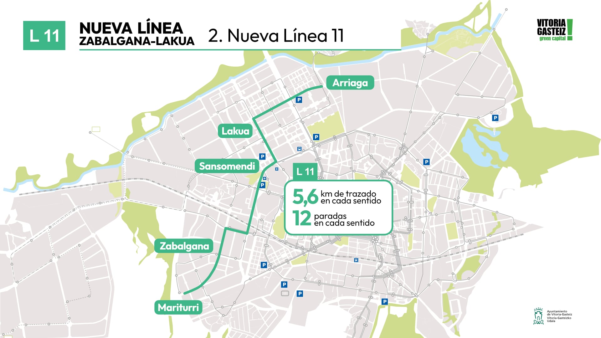 Recorrido nueva línea 11 de Tuvisa