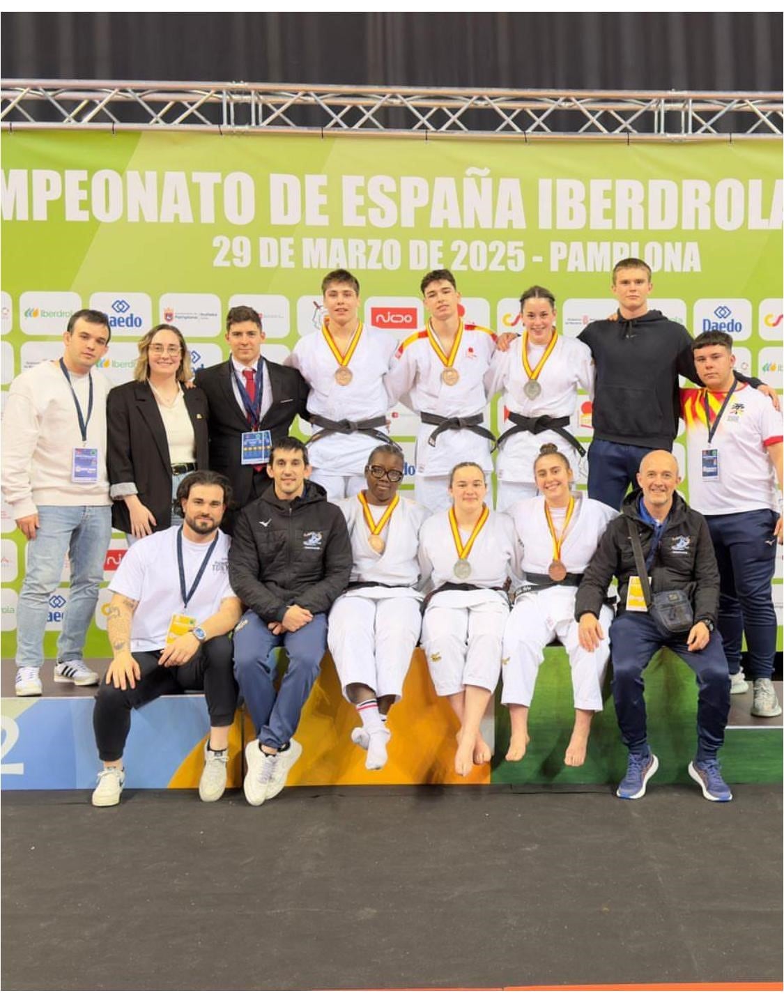Judocas aragoneses en el Campeonato de España Junior. Foto: CJ Binéfar