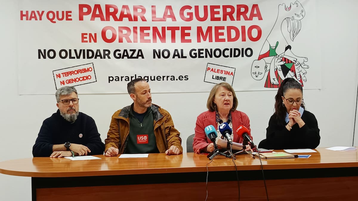 El movimiento nacional 'Parar la Guerra' convoca nueve concentraciones en la Región de Murcia en rechazo a los conflictos bélicos en Oriente Medio