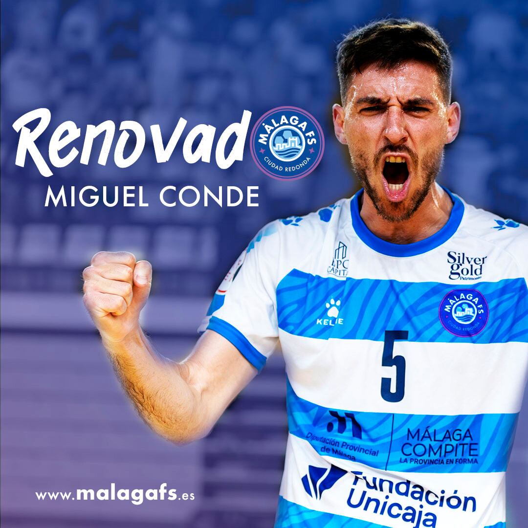Miguel Conde, renovado con el Málaga Ciudad Redonda FS