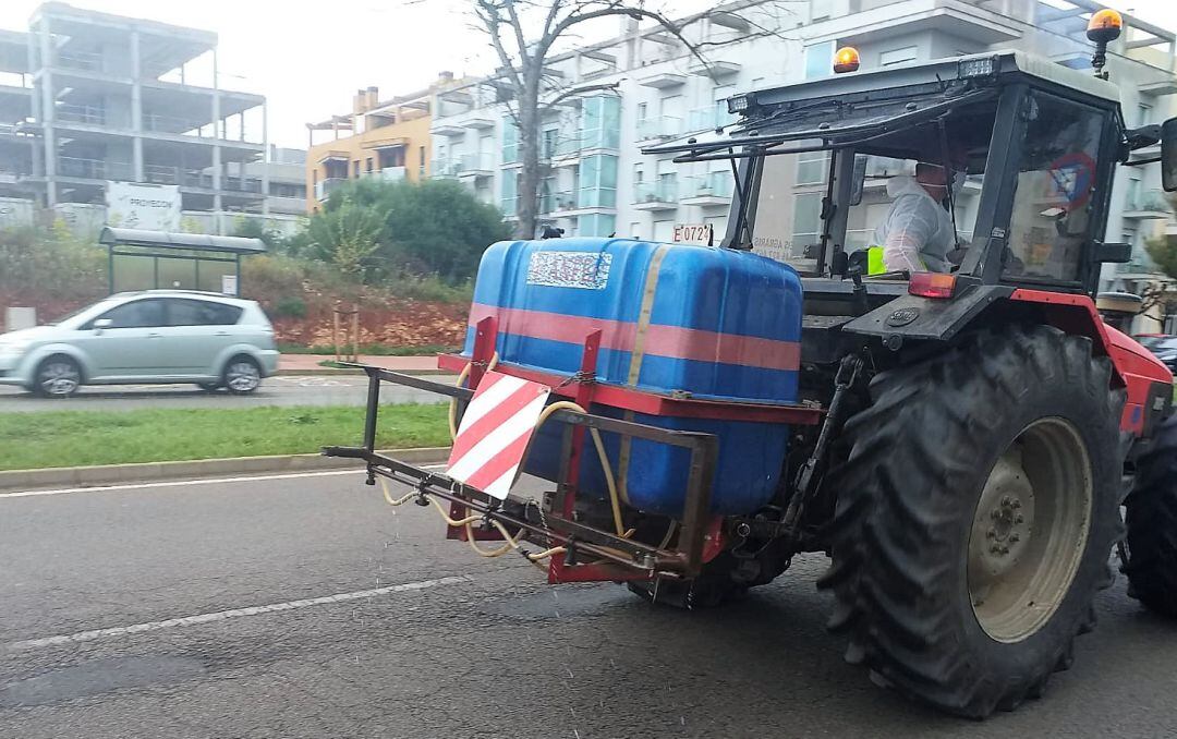 Desinfecció amb tractors